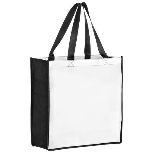 Full Coverage OPP Laminated Non-Woven Tote Bag w/ Full Color (13"x5"x13") - Sublimated
